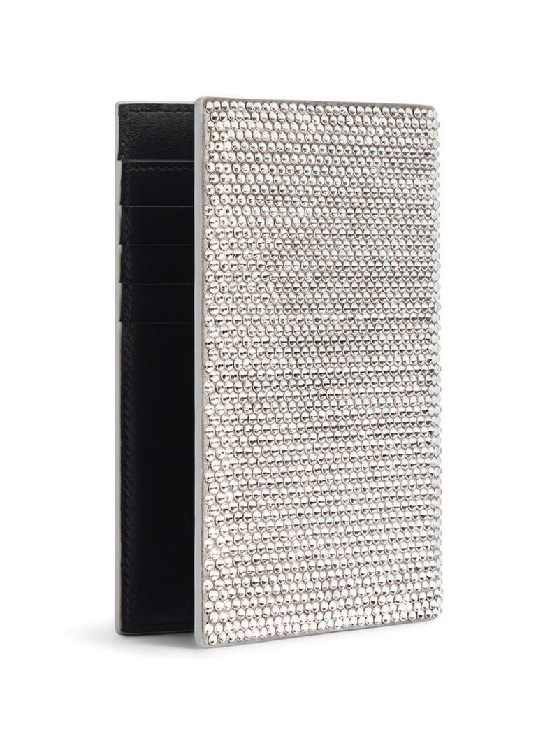 BALENCIAGA rhinestone-embellished passport holder outlook