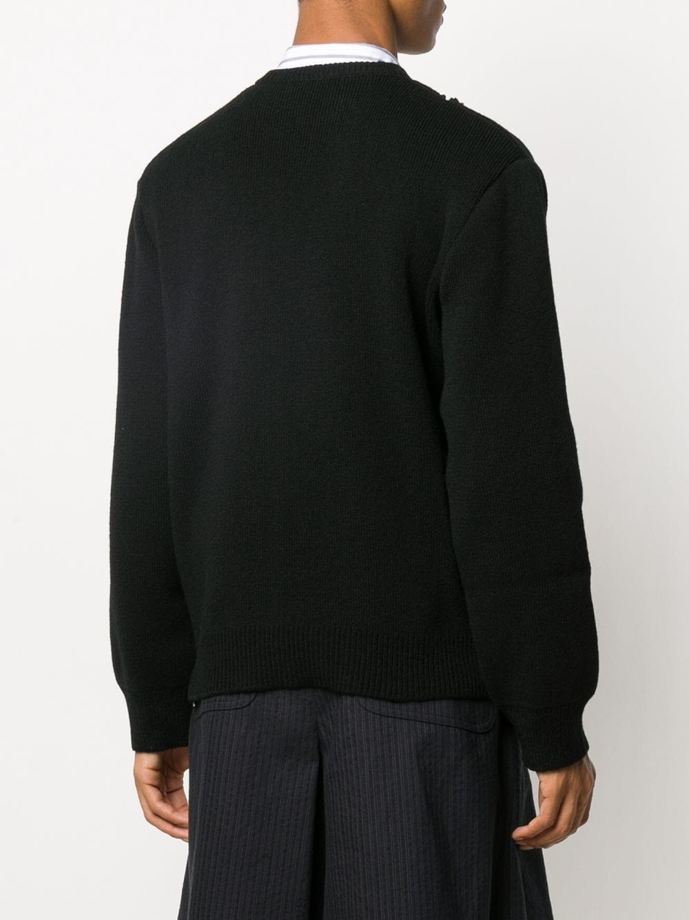 cut up long-sleeve jumper - 4