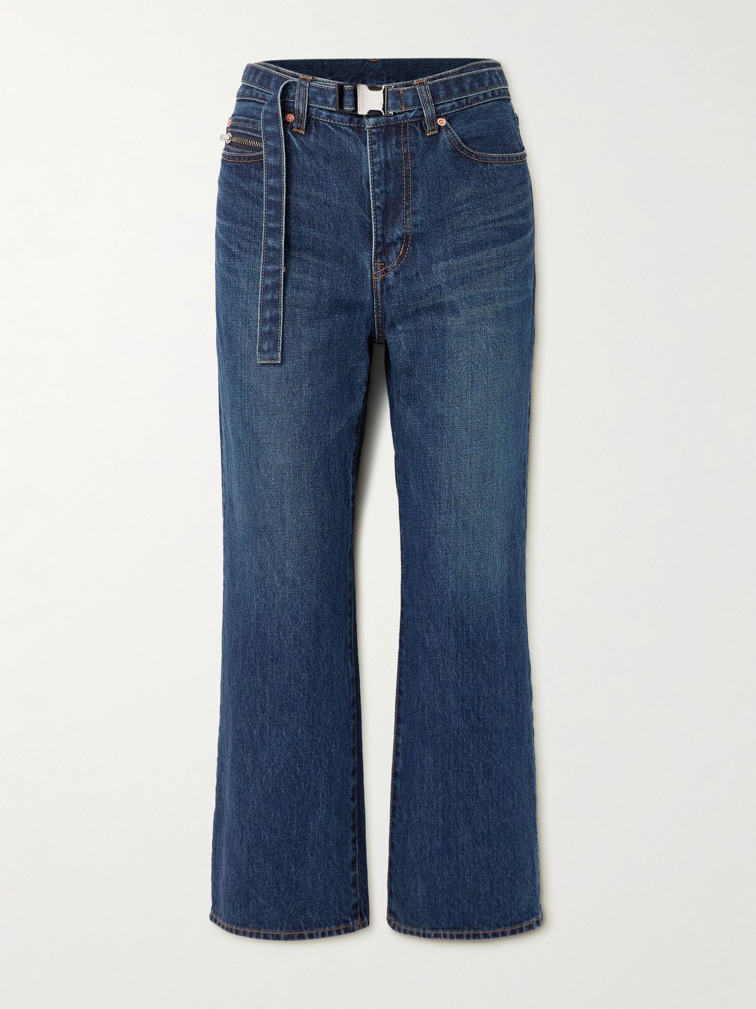 Belted bootcut jeans Blue - 1