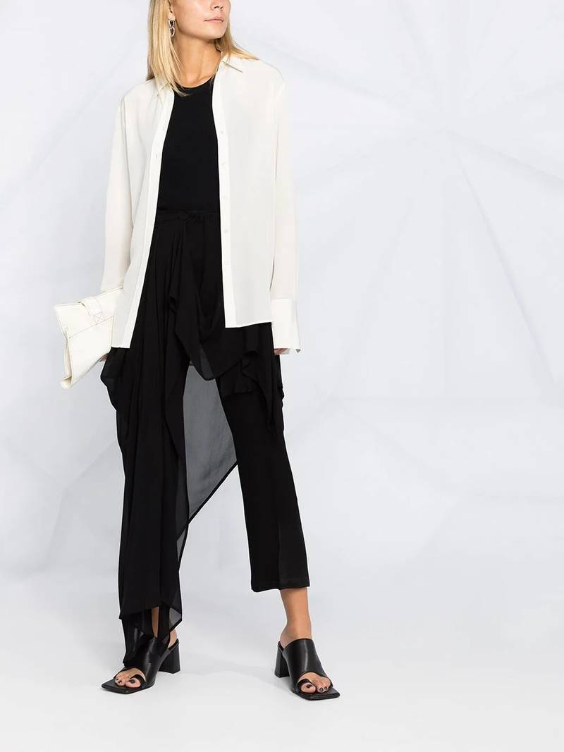 Ann Demeulemeester asymmetric midi dress outlook