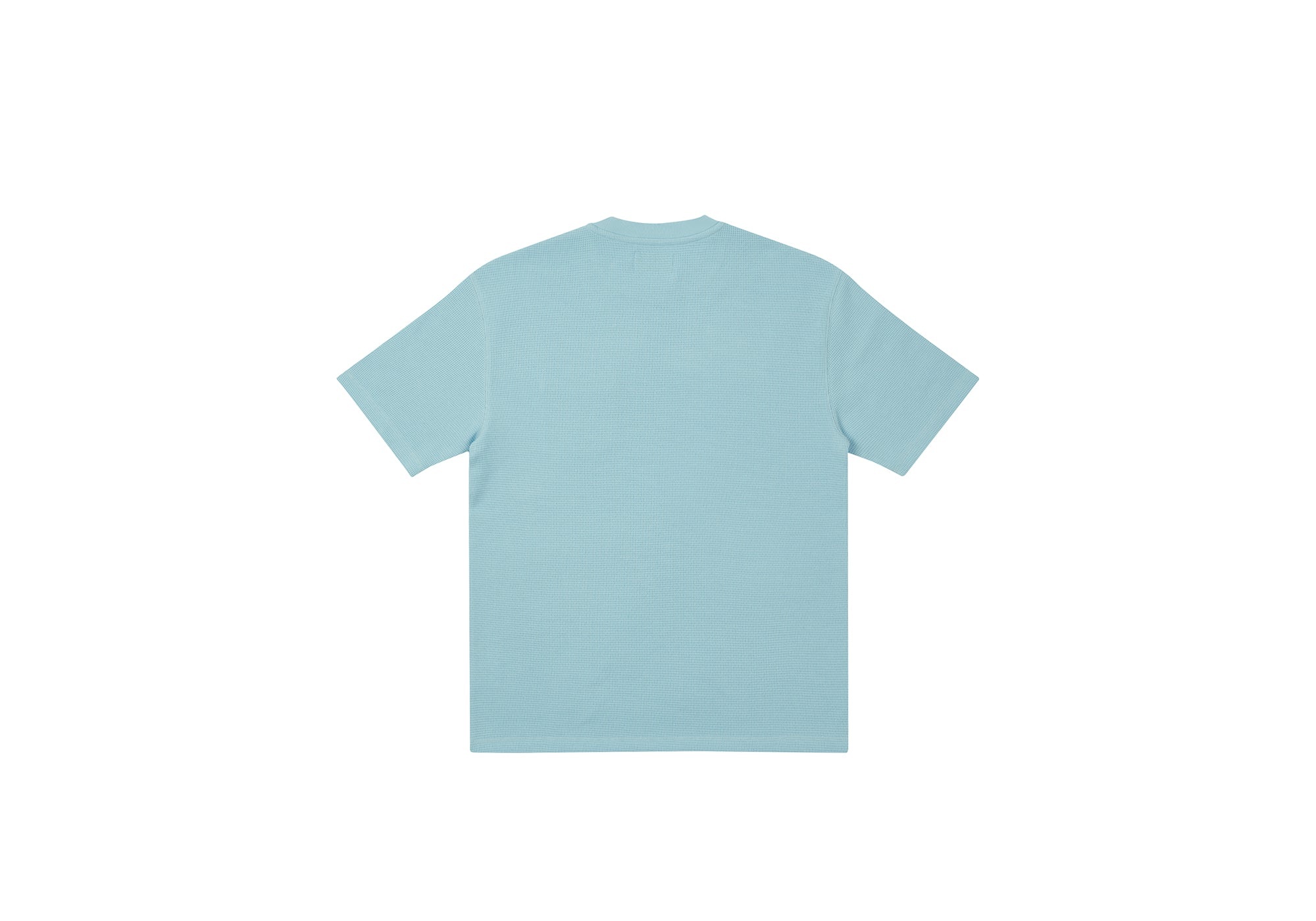 WAFFLE OVERLOCK T-SHIRT LIGHT BLUE - 2