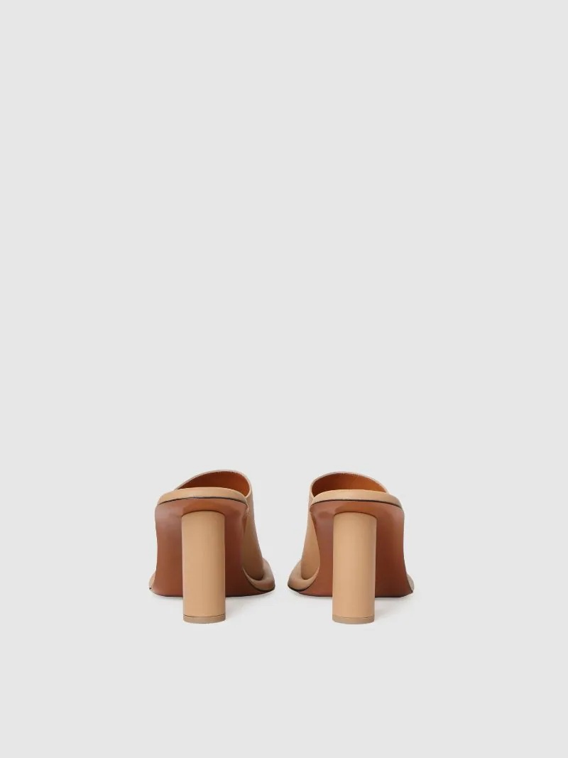 LEATHER CUSHION MULE - 4