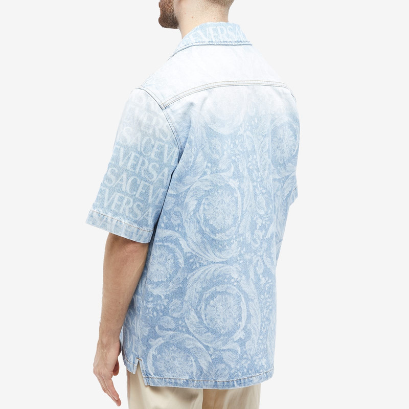 Versace All Over Logo Denim Shirt 3