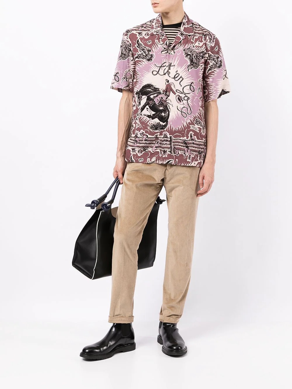 Cowboy graphic-print shirt - 2