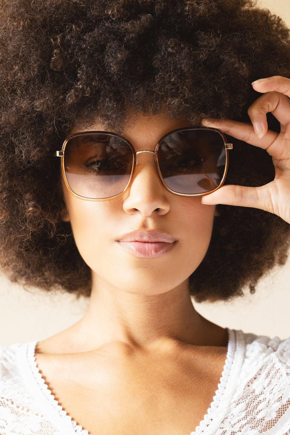 Full Rim Sunglasses - Brown - 4