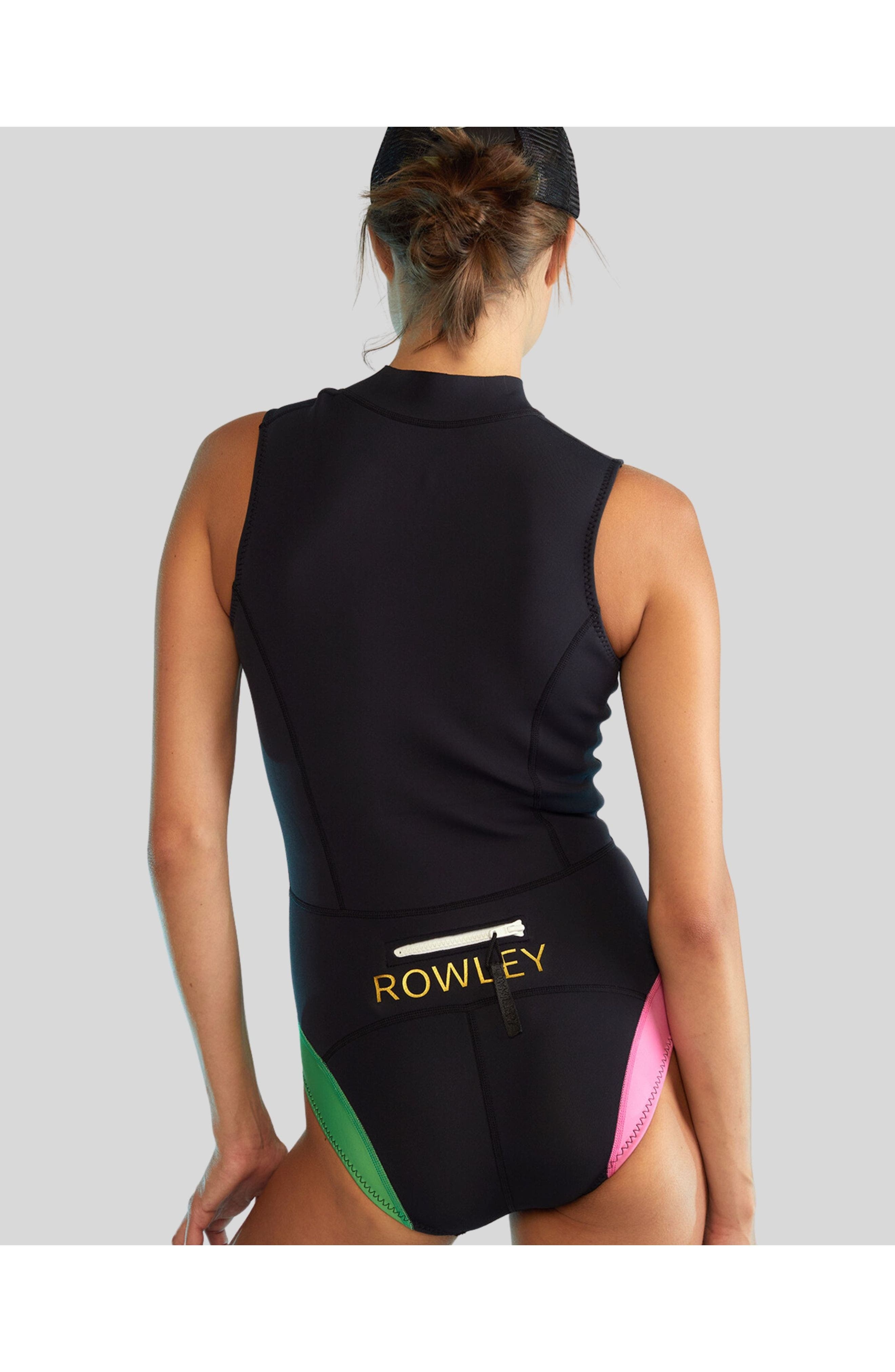 Cynthia Rowley Byron Sleeveless Wetsuit in Black Multi at Nordstrom - 3
