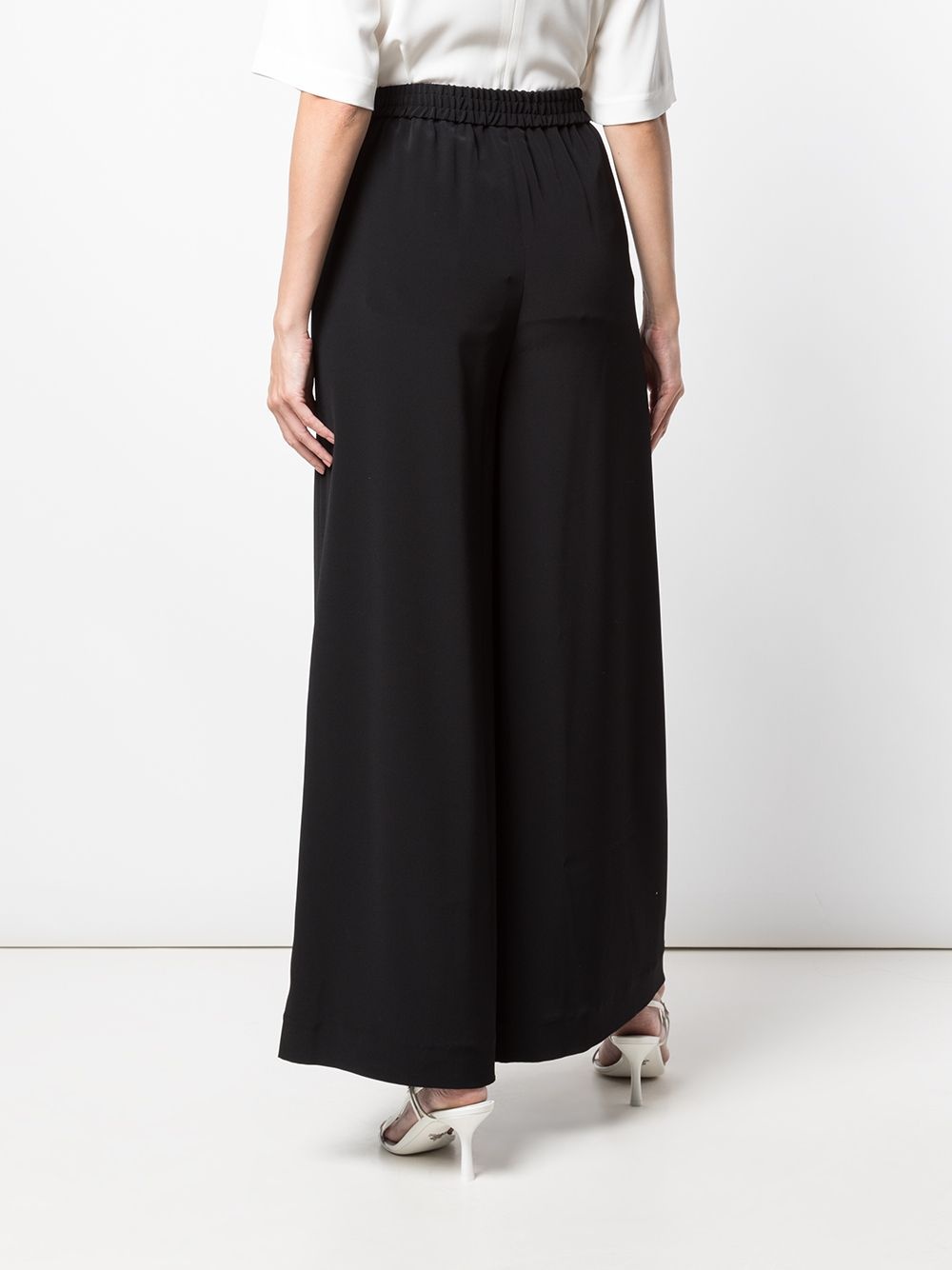 high waisted palazzo trousers - 4