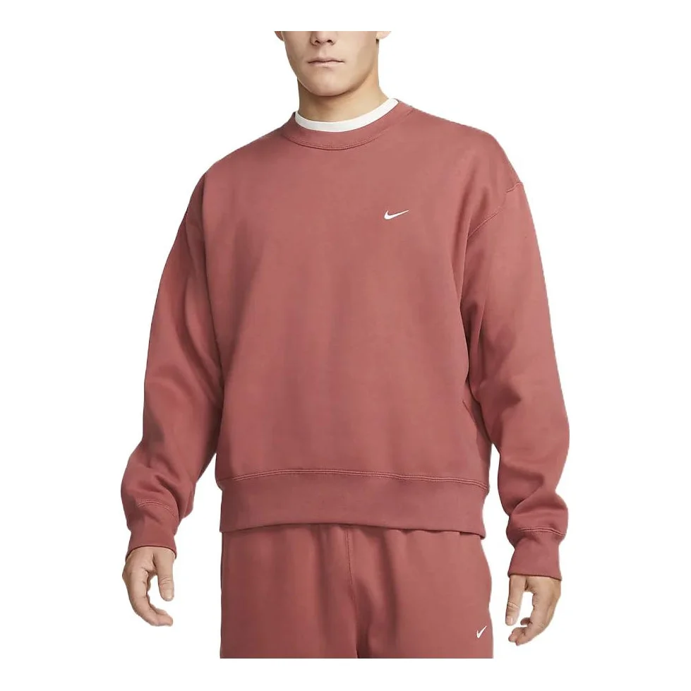 Nike swoosh logo crew neck sweatshirt 'Rose' DA0318-691 - 1