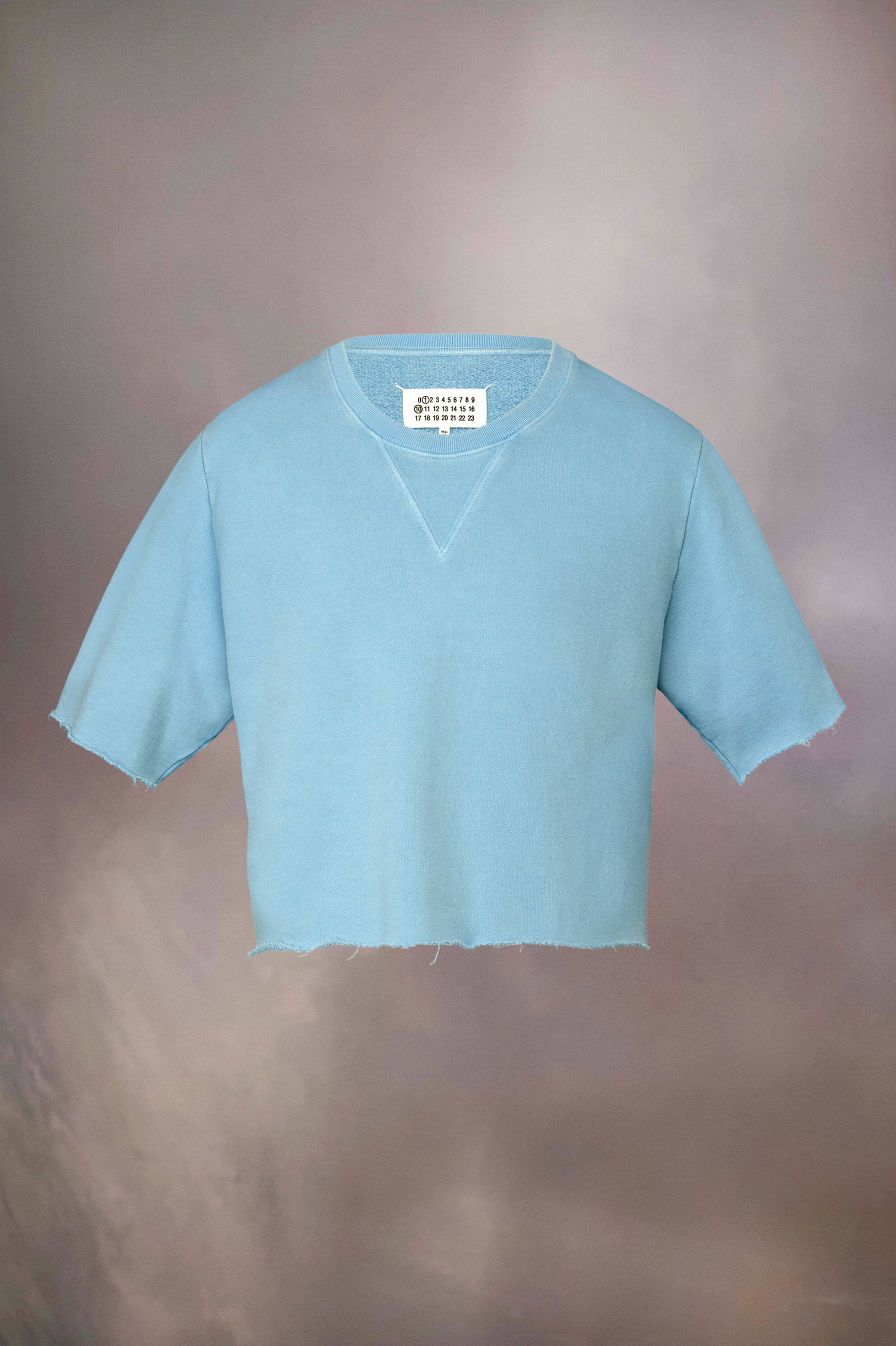 Organic cotton cropped sweatshirt - 1