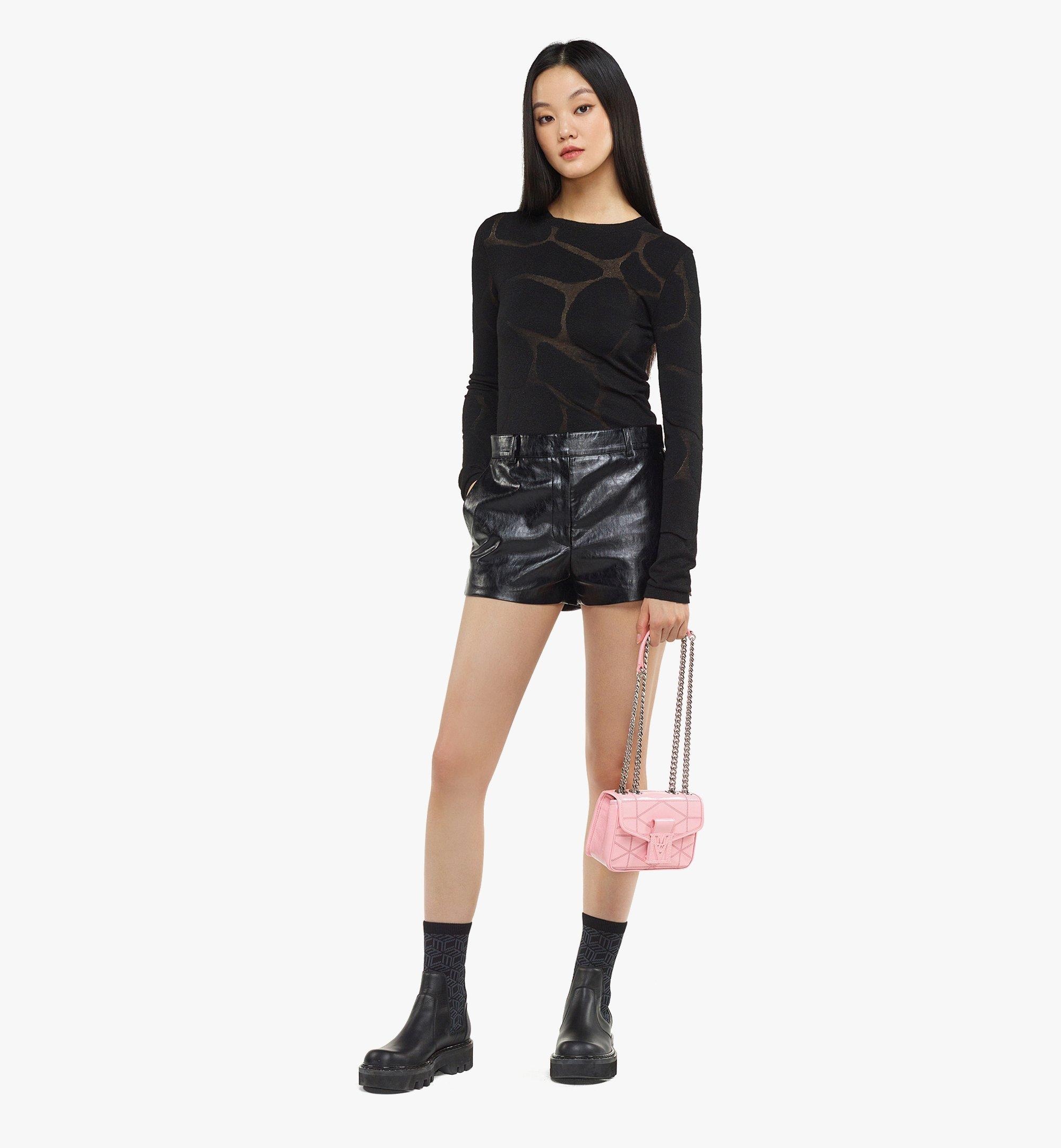 Travia Quilted Shoulder Bag in Crushed Leather - 2