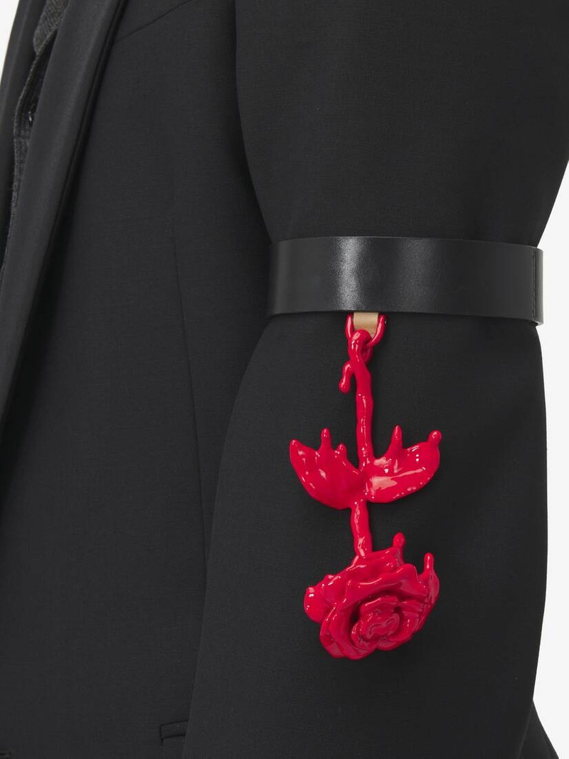 Alexander McQueen Dipped Rose Arm Bracelet outlook