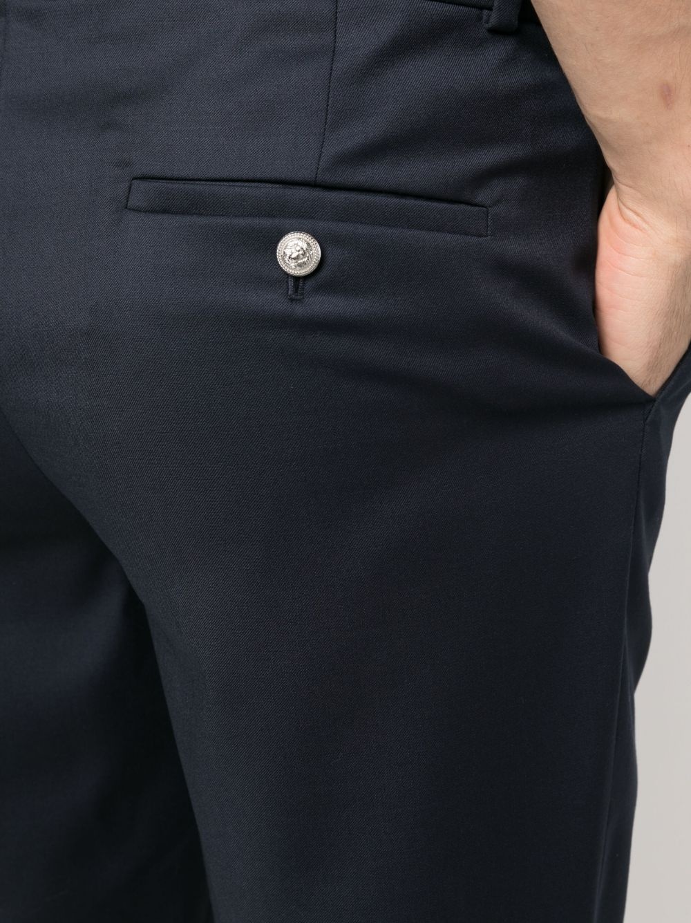 cropped straight-leg trousers - 5