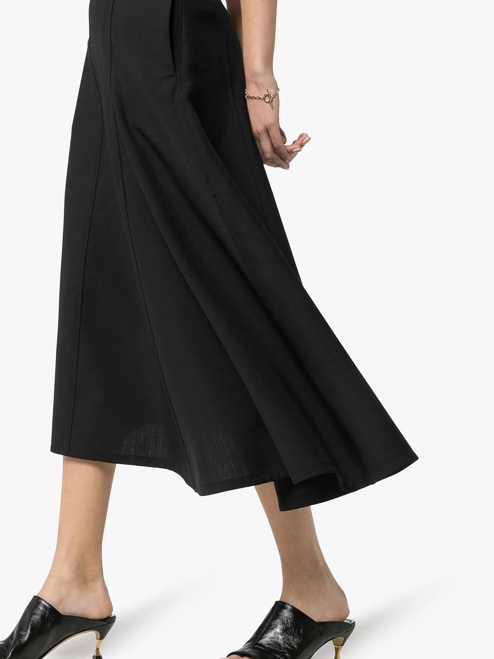 Mia wrap-front midi skirt - 5