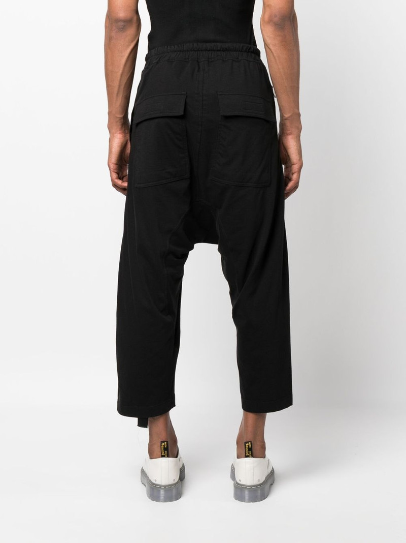 drawstring drop-crotch trousers 4
