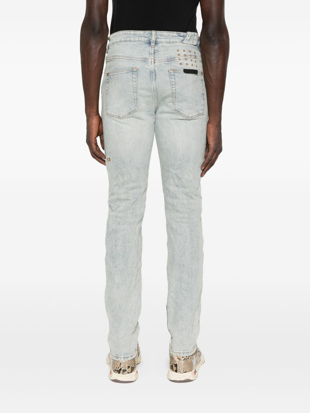 distressed-detail jeans - 4