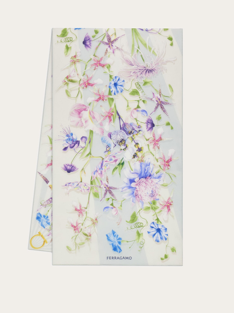 Gaia print silk scarf 1