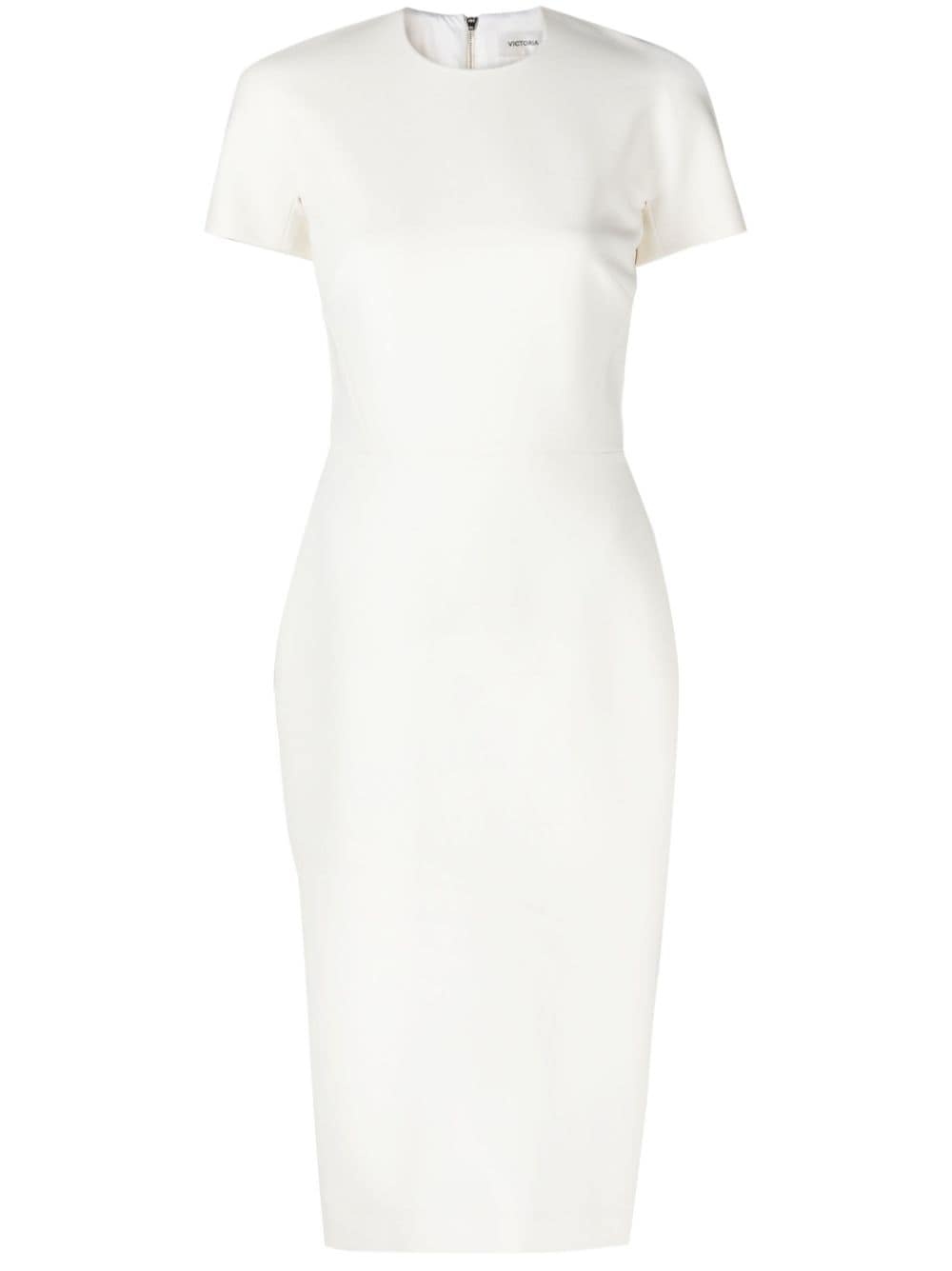 twill midi dress - 1
