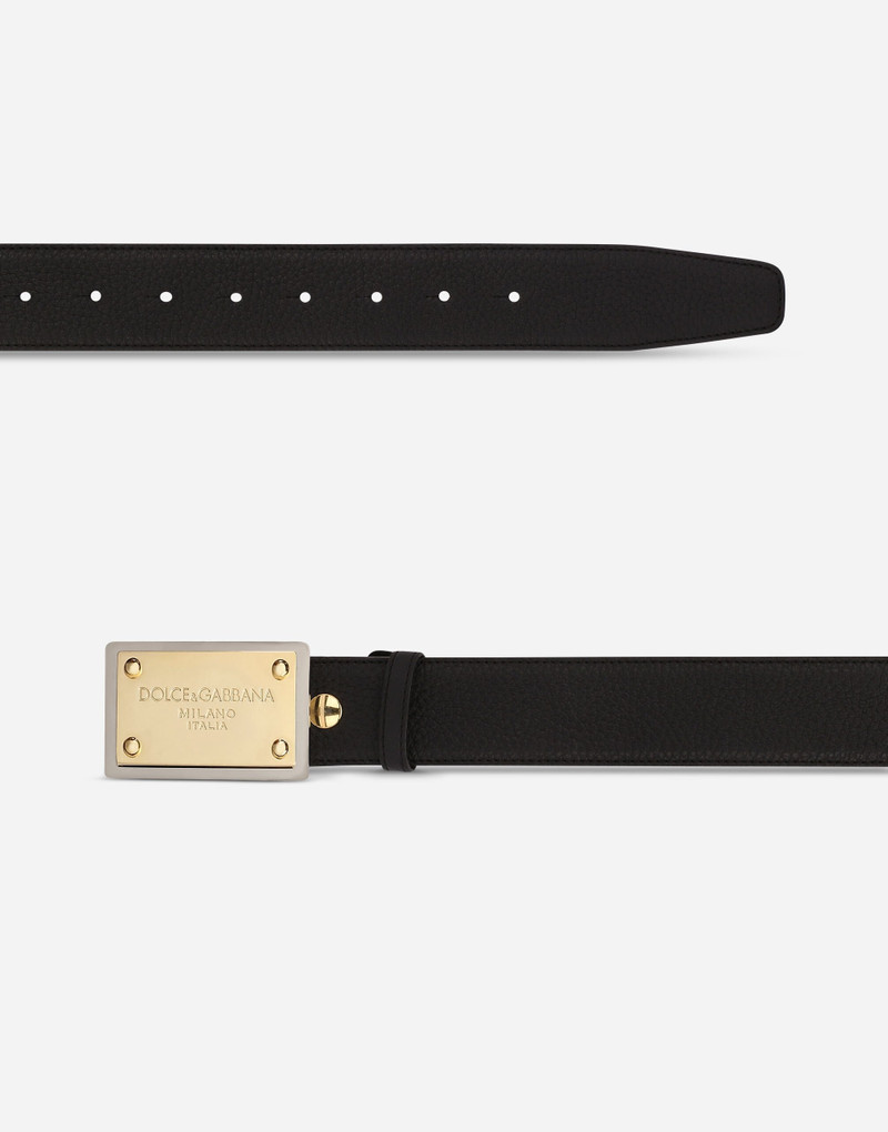 Dolce & Gabbana Grainy calfskin belt outlook