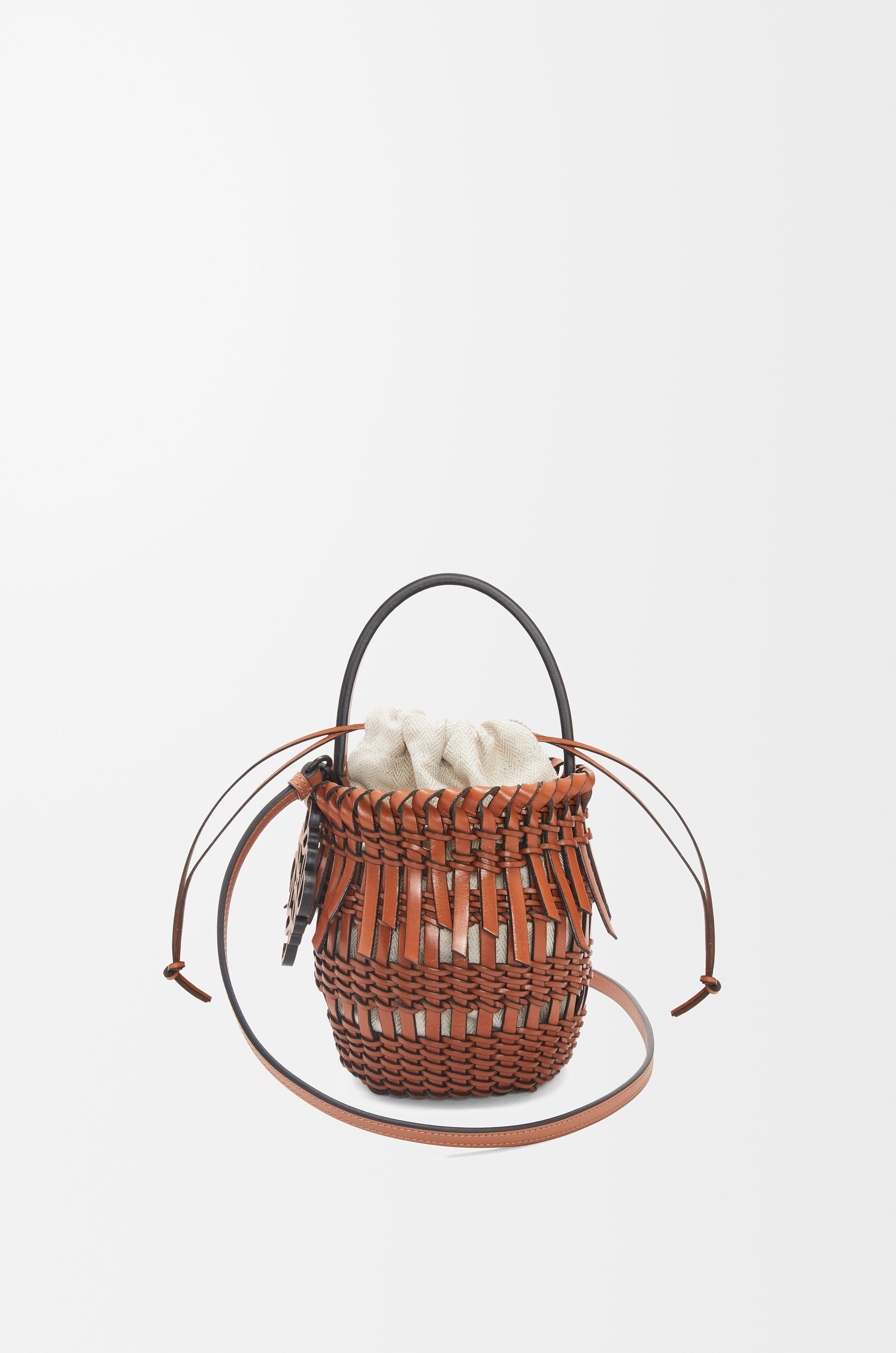 Small Fringe Bucket bag in calfskin - 1