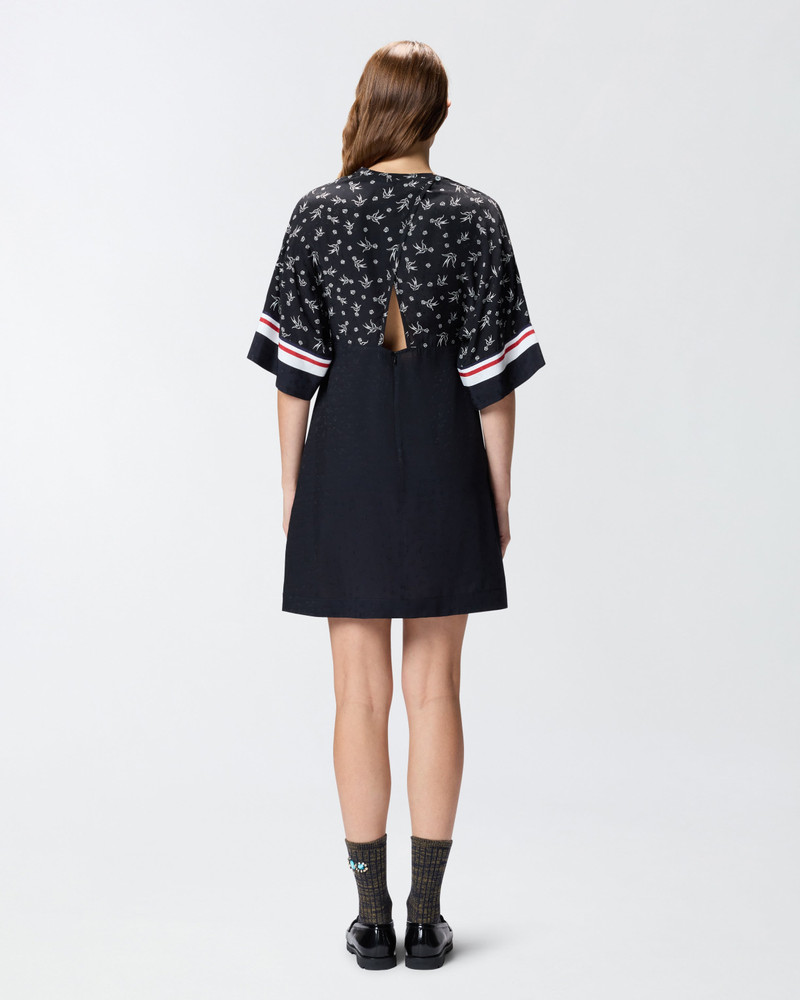 PRINTED JACQUARD VISCOSE DRESS 5