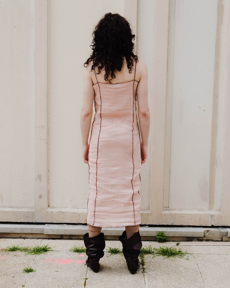 Shok Slip Dress - Crinkle Linen 3