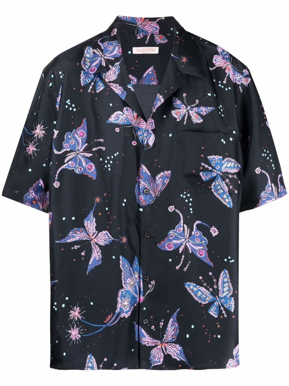 butterfly pattern shirt - 1