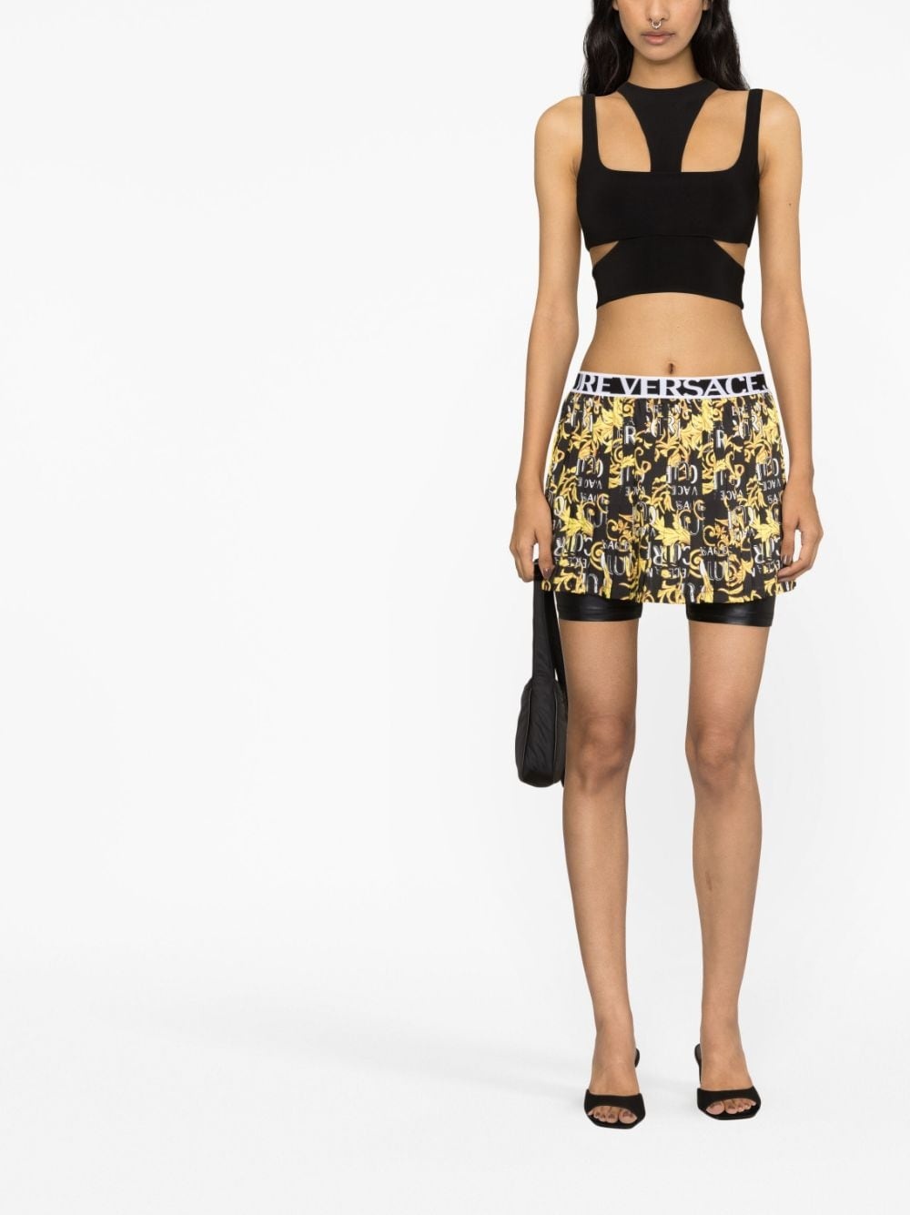 Sketch Couture-print pleated shorts - 2