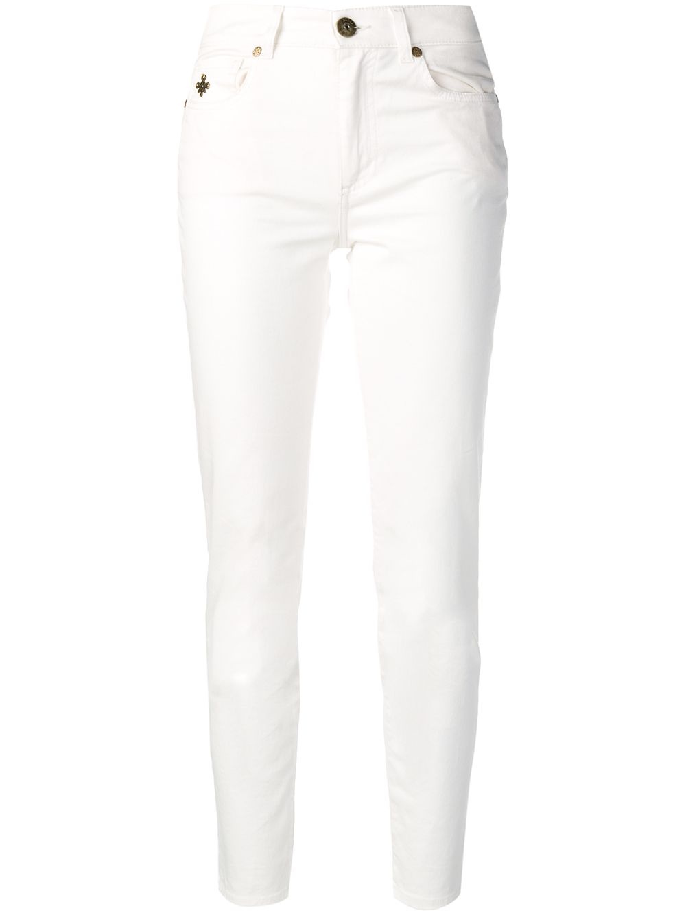 cropped slim-fit jeans - 1