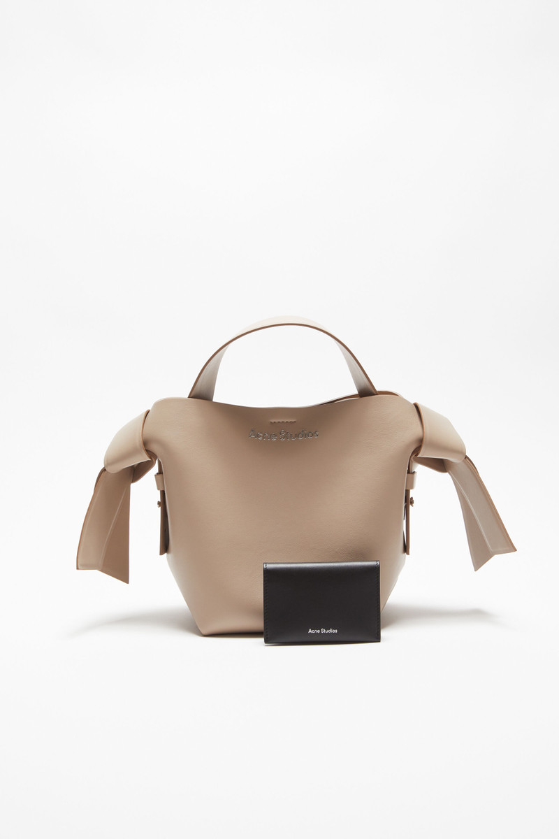 Acne Studios Folded leather wallet - Black outlook