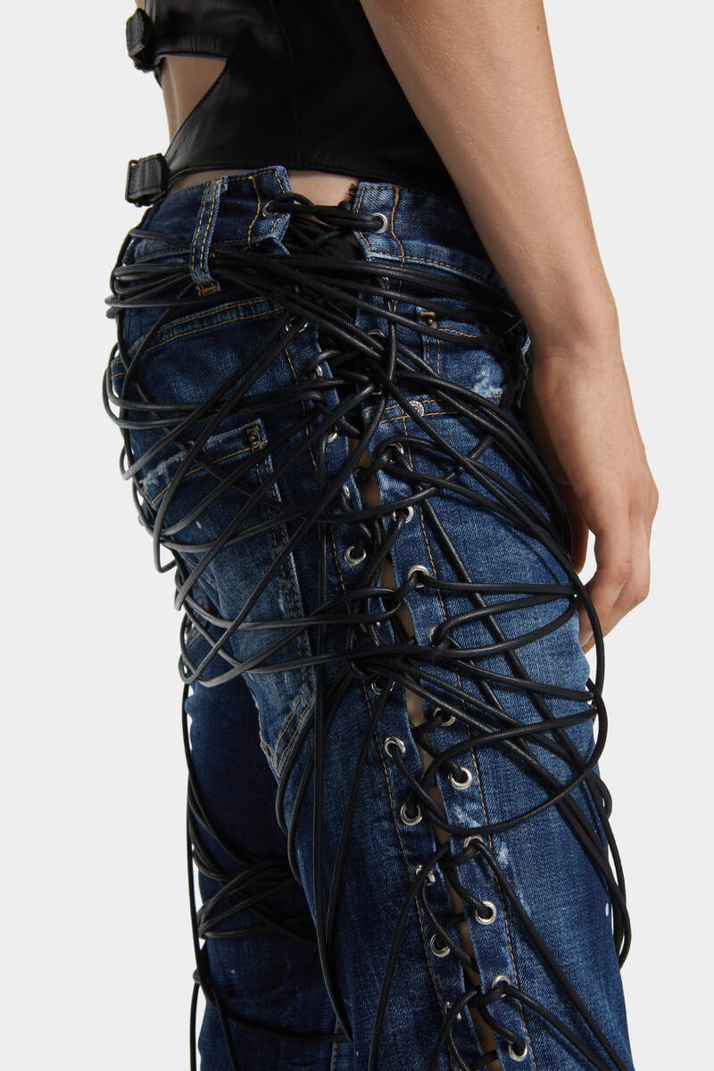 BOUND BUNNY WASH SHARPEI FLARED BOOTCUT JEANS - 6