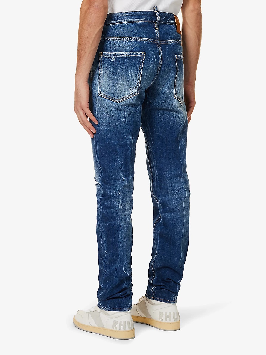 Cool Guy distressed tapered-leg jeans - 4