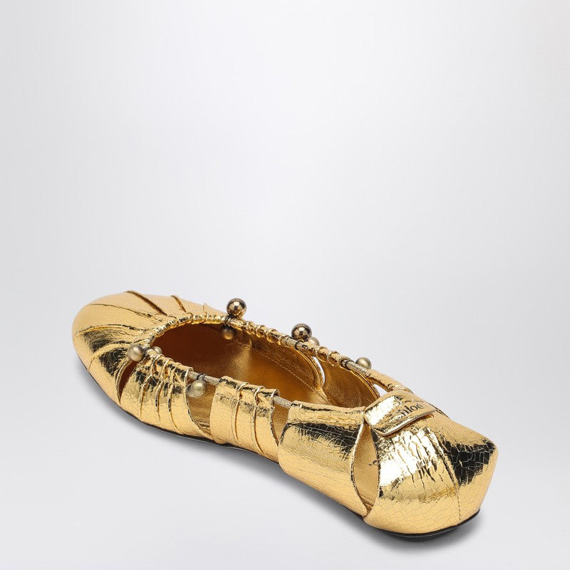 METALLIC GOLD BALLERINA - 2