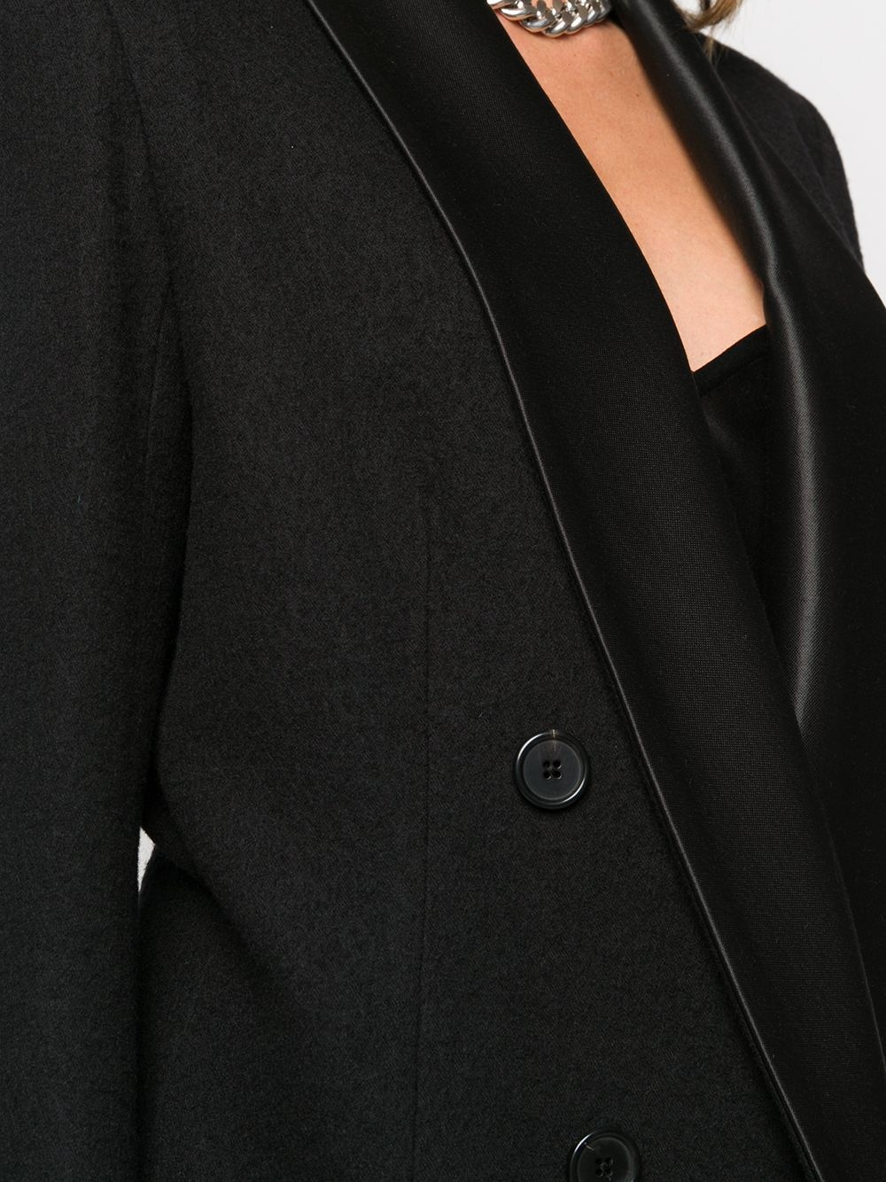 tailored double breasted coat   - 5