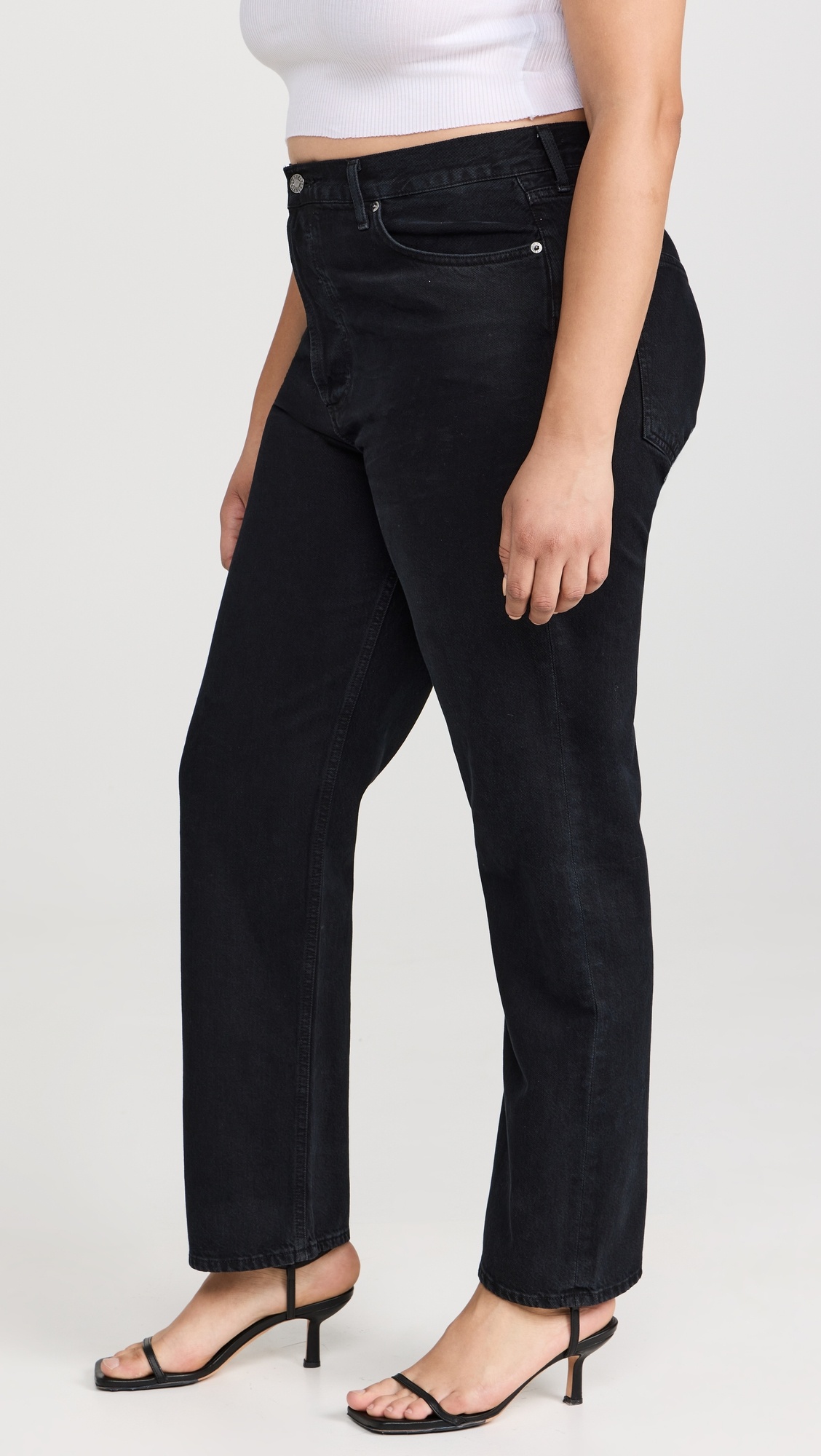 90'S Pinch Waist: High Rise Straight Jeans - 9
