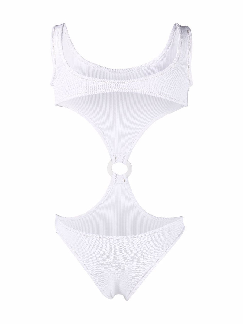 Reina Olga Augusta ribbed cut-out swimsuit outlook