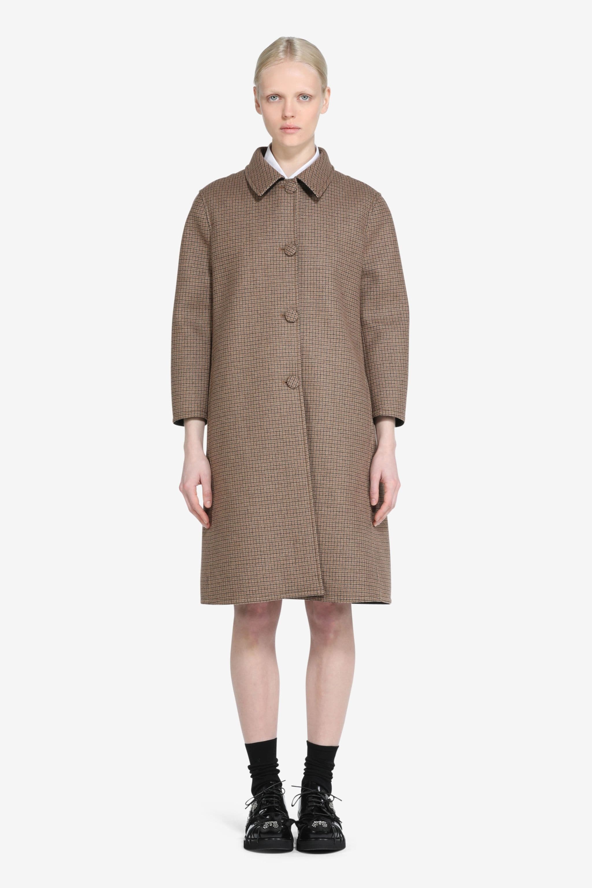 HOUNDSTOOTH COAT - 1