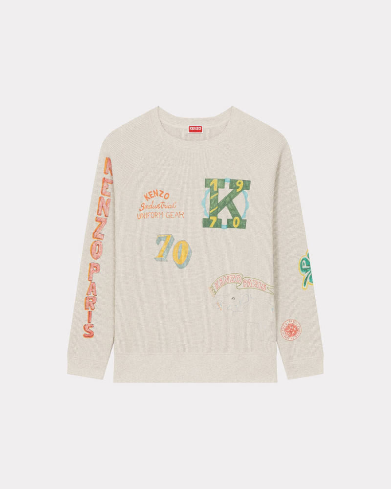 'KENZO Drawn Varsity' oversized sweatshirt 1