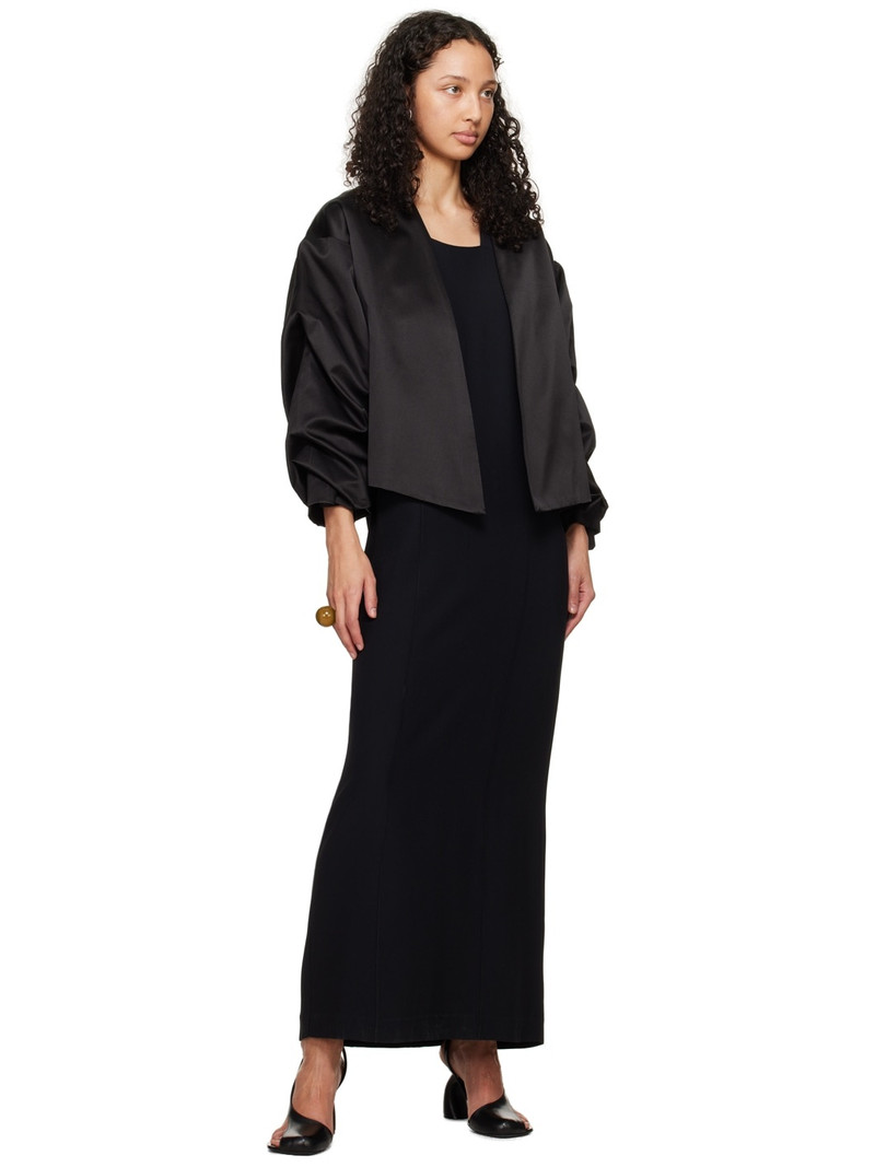 BITE Studios Black Wide Strap Maxi Dress outlook