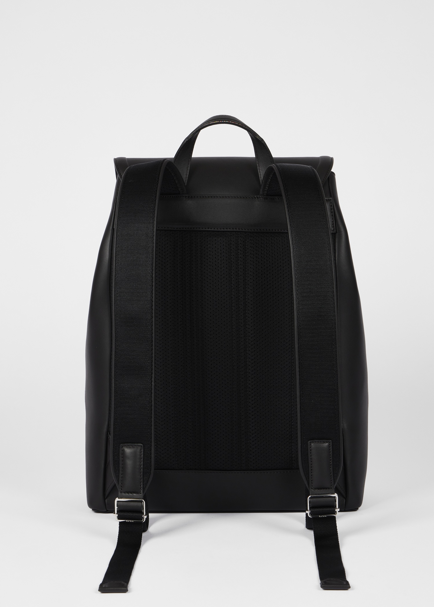 Dark Brown Leather 'Shadow Stripe' Backpack - 2