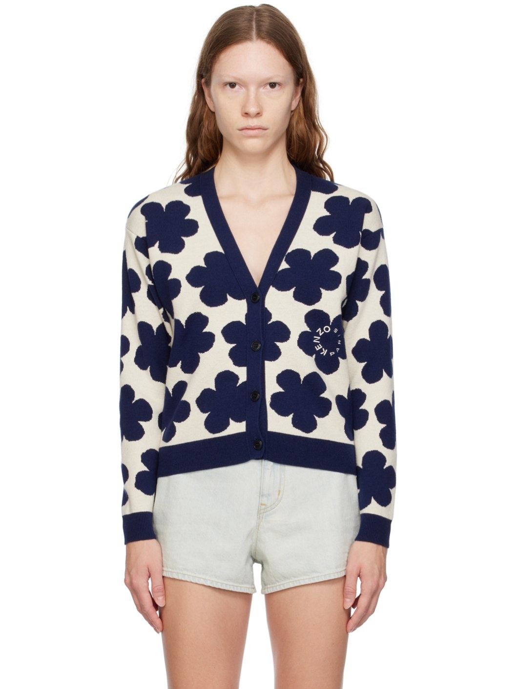 Off-White Kenzo Paris Boke Flower Cardigan - 1