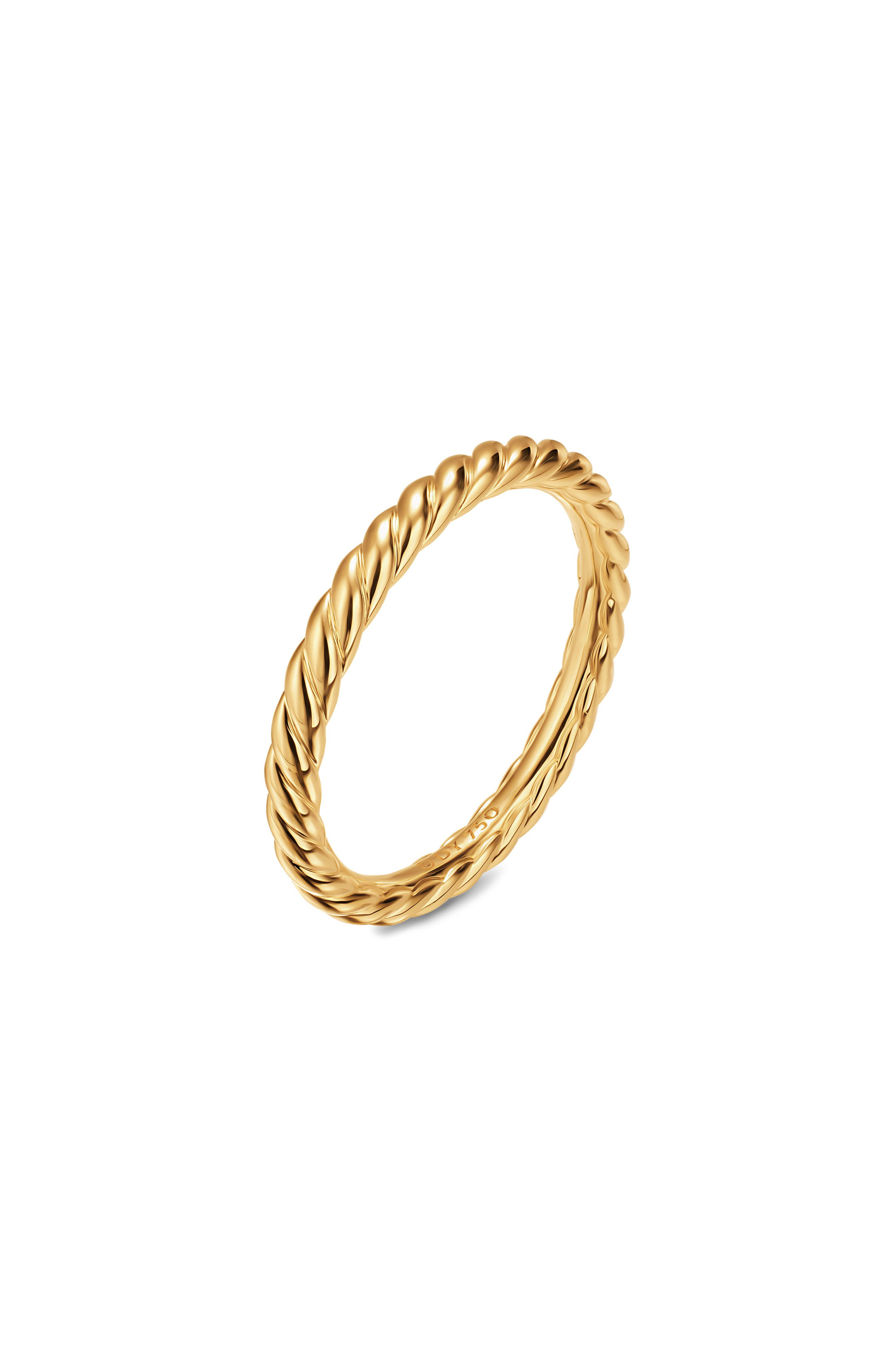 David Yurman DY Unity Cable Band Ring in Gold at Nordstrom - 4