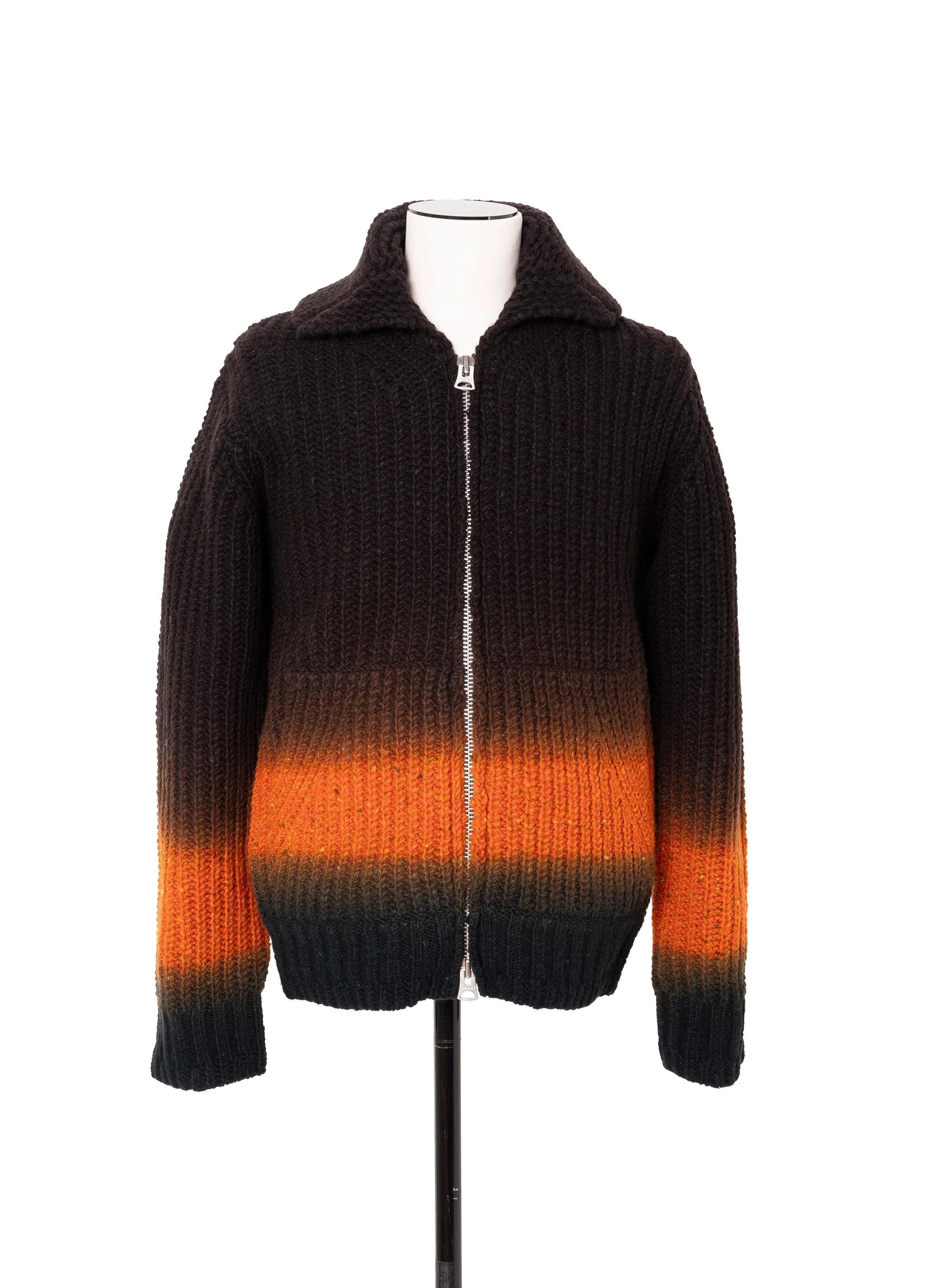 Garment Dye Wool Knit Cardigan - 1