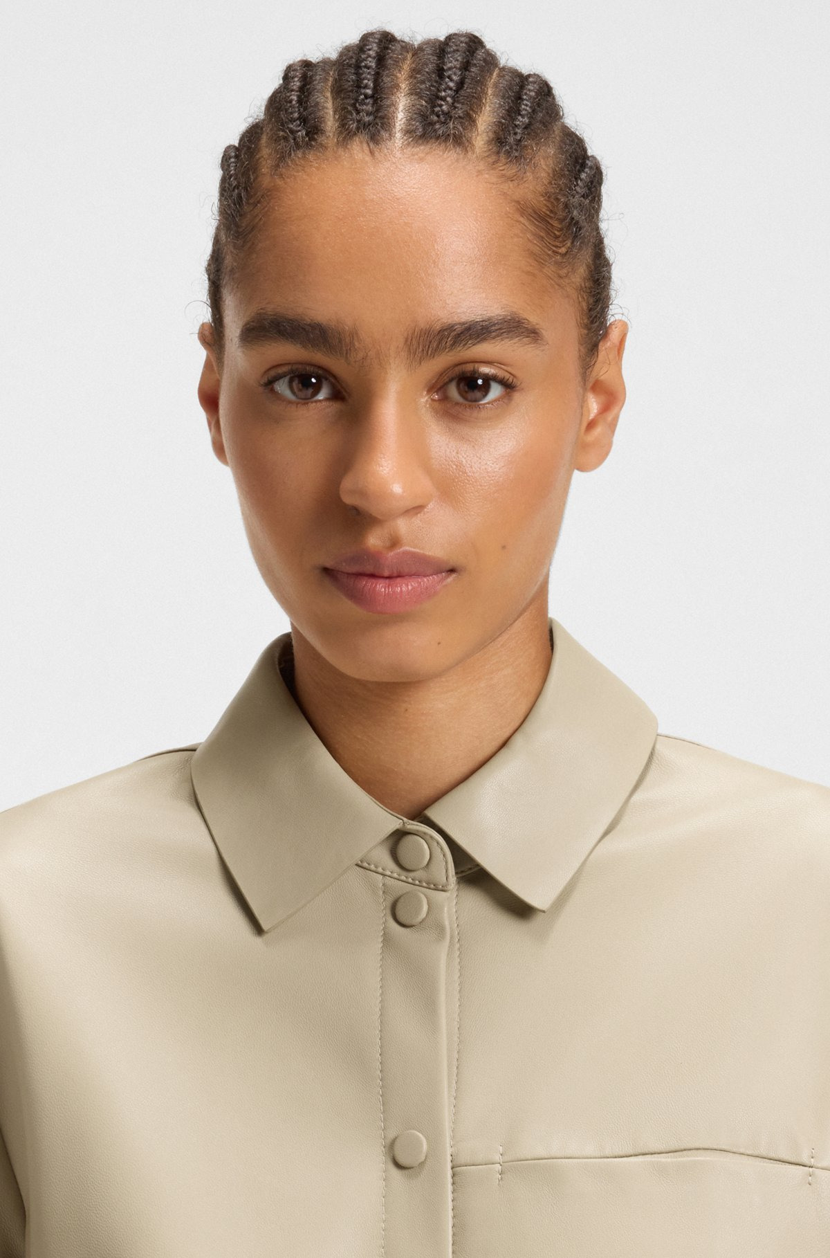 REGULAR-FIT BLOUSON JACKET IN NAPPA LEATHER - 5
