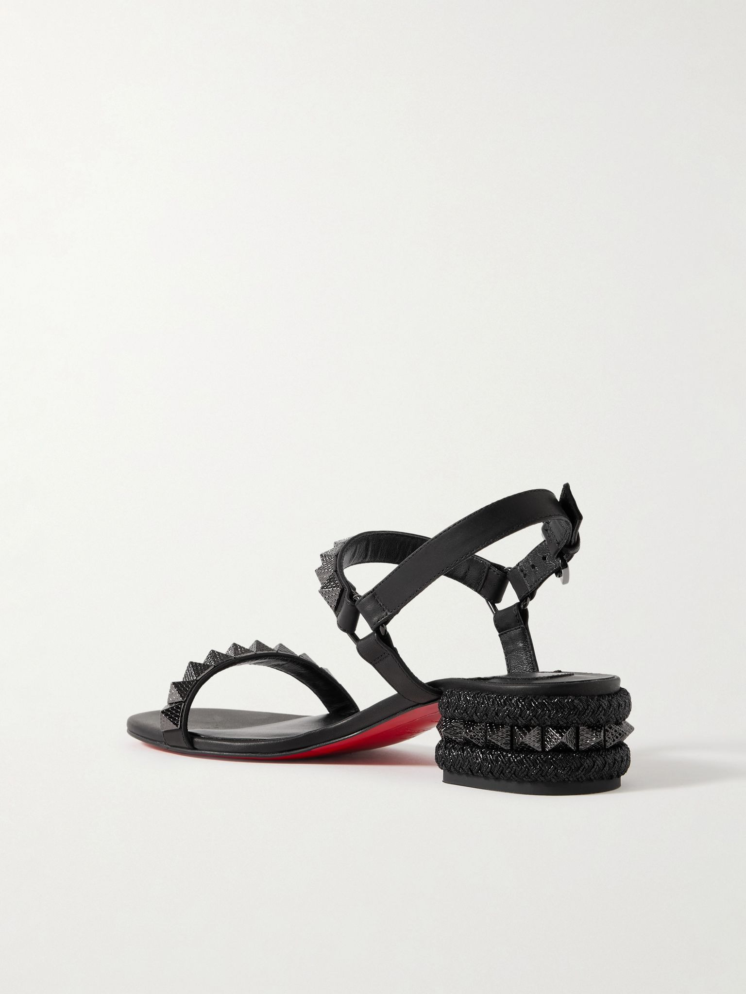 Pyrasand 30 studded leather sandals Black - 3