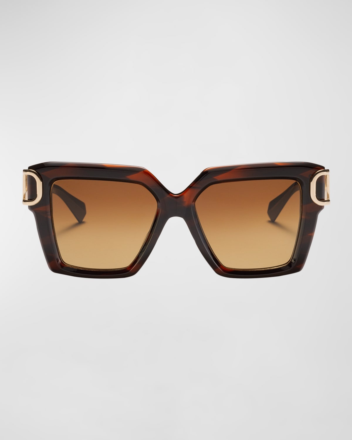 V-Uno Acetate Rectangle Sunglasses - 3