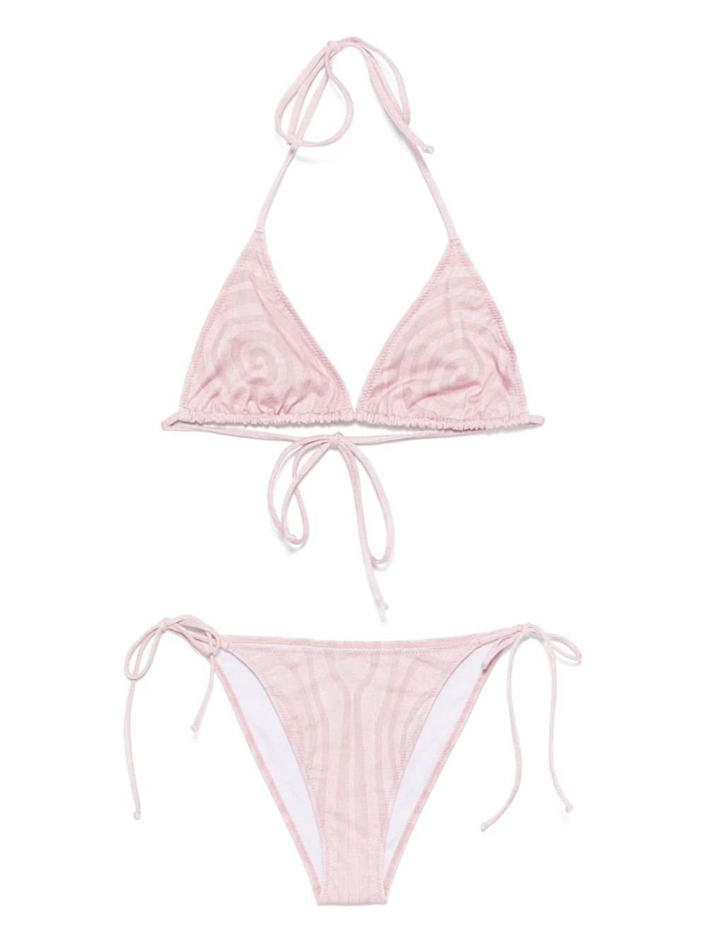 spiral-print bikini - 1