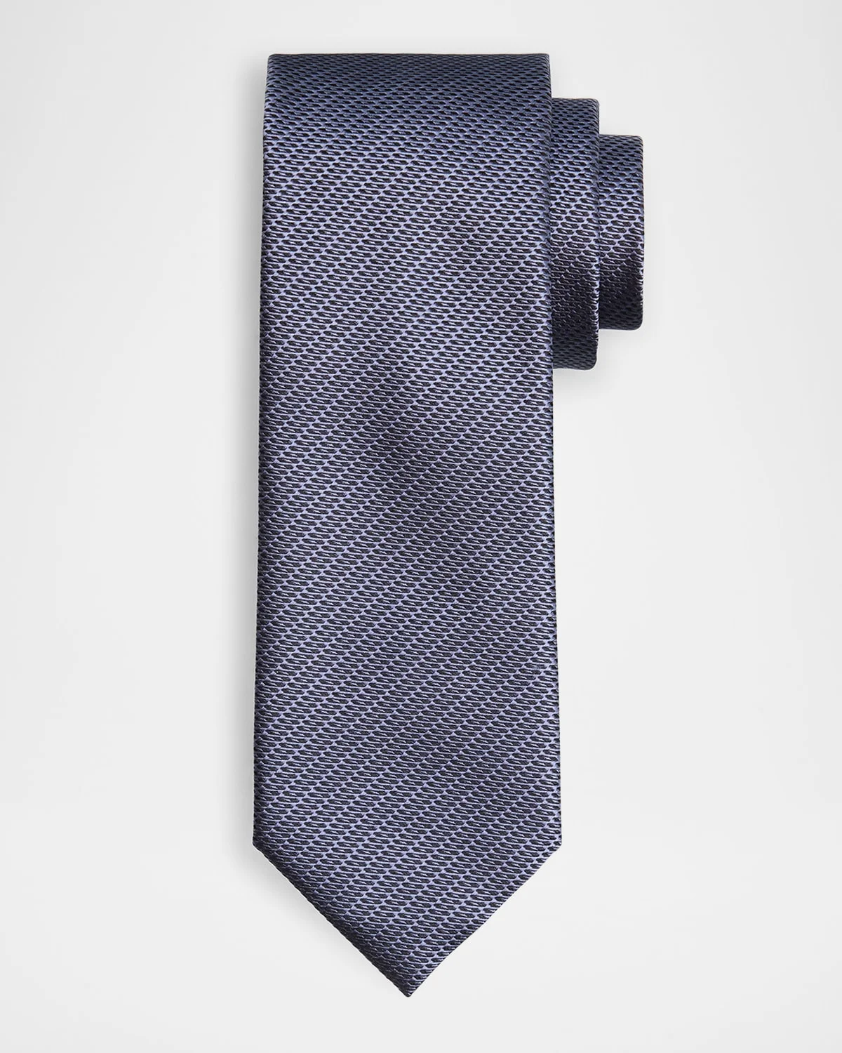 Men's Micro-Textured Jacquard Silk Tie - 1