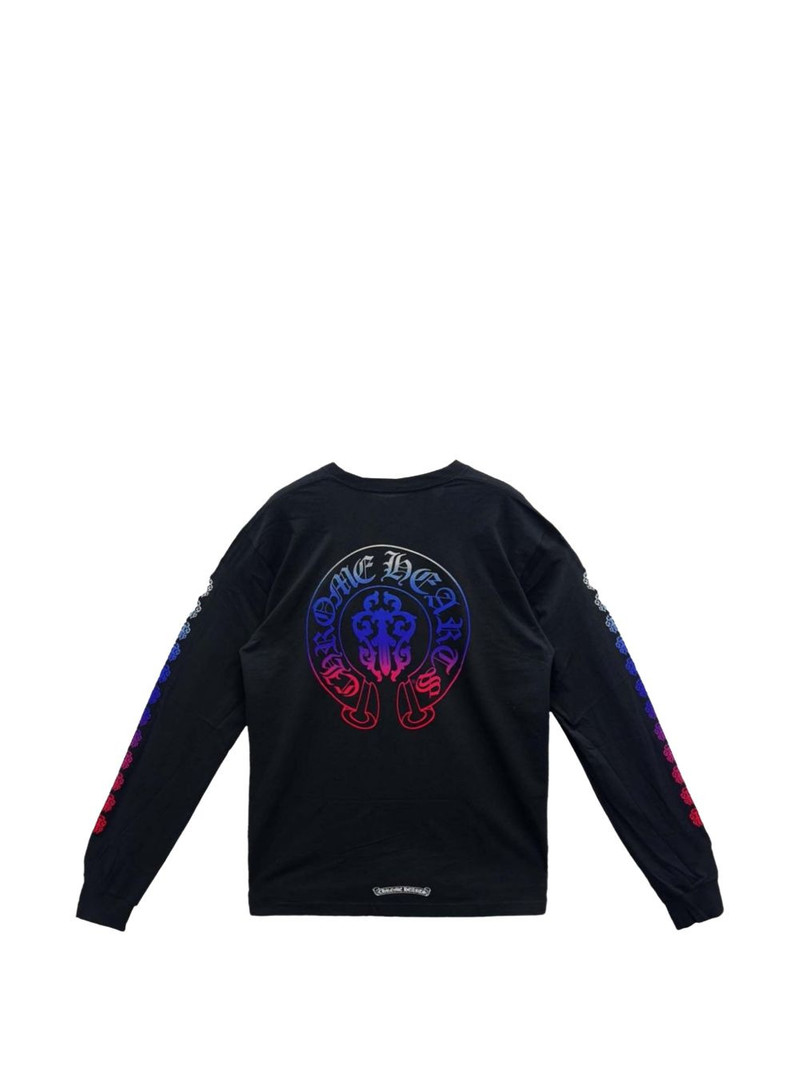 Chrome Hearts Gradient Dagger Horseshoe long-sleeve sweater outlook