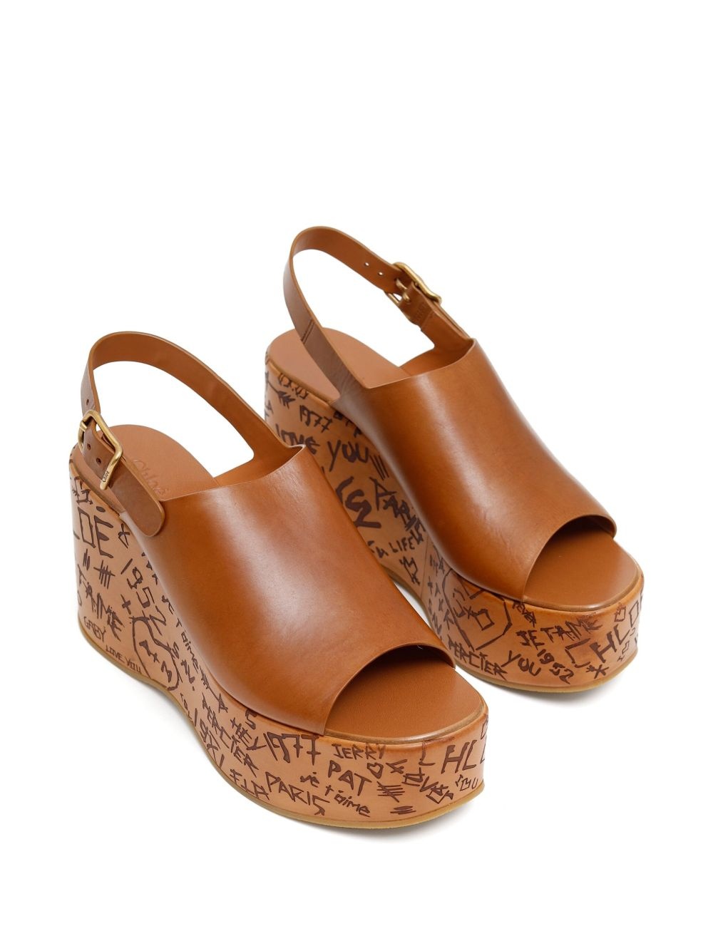 130mm Maxime wedge sandals - 2