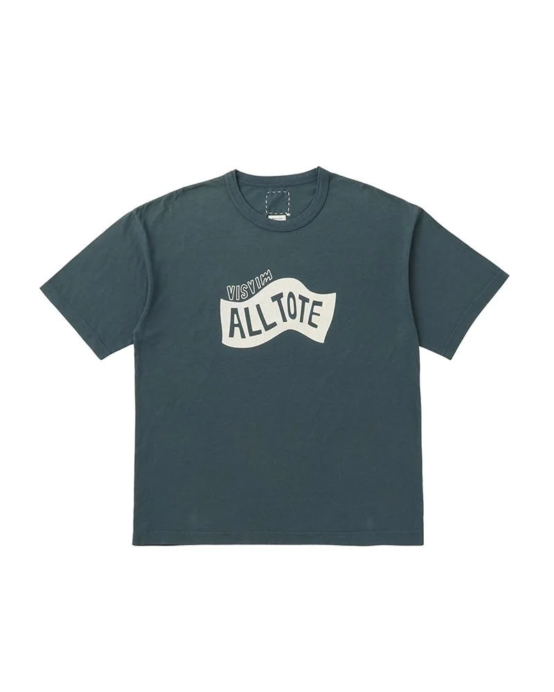 JUMBO TEE S/S DMGD GREEN - 1